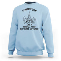 Aunt Unicorn Sweatshirt Aunticorn Like A Normal Aunt Only More Awesome - Wonder Print Shop