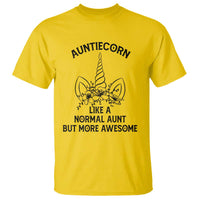Aunt Unicorn T Shirt Aunticorn Like A Normal Aunt Only More Awesome - Wonder Print Shop