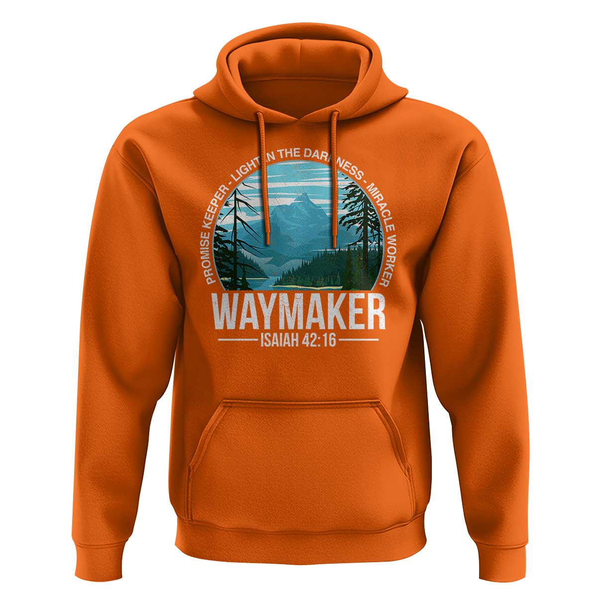Christian Hoodie Waymaker Promise Keeper Light In The Darkness Miracle Worker Bible Verse - Wonder Print Shop