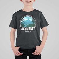 Christian T Shirt For Kid Waymaker Promise Keeper Light In The Darkness Miracle Worker Bible Verse - Wonder Print Shop