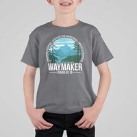 Christian T Shirt For Kid Waymaker Promise Keeper Light In The Darkness Miracle Worker Bible Verse - Wonder Print Shop