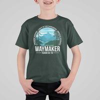 Christian T Shirt For Kid Waymaker Promise Keeper Light In The Darkness Miracle Worker Bible Verse - Wonder Print Shop