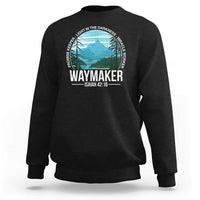 Christian Sweatshirt Waymaker Promise Keeper Light In The Darkness Miracle Worker Bible Verse - Wonder Print Shop