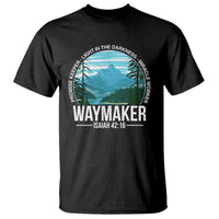 Christian T Shirt Waymaker Promise Keeper Light In The Darkness Miracle Worker Bible Verse - Wonder Print Shop