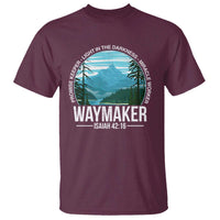 Christian T Shirt Waymaker Promise Keeper Light In The Darkness Miracle Worker Bible Verse - Wonder Print Shop