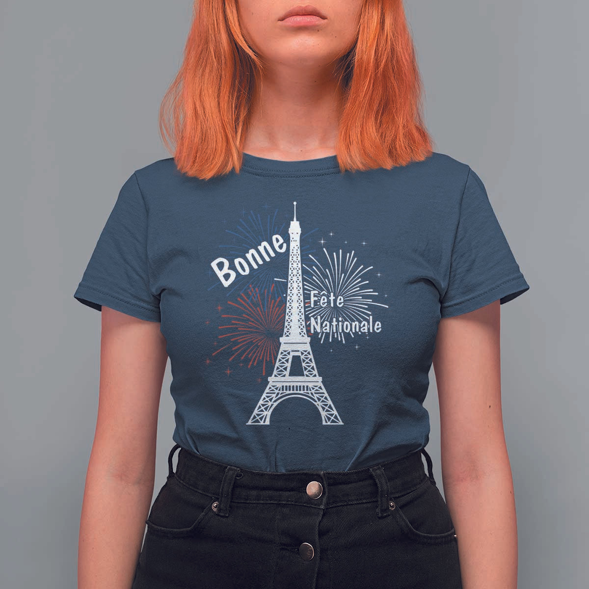 Eiffel Tower France T Shirt For Women Bonne Fete Natiionale Paris Bastille Day - Wonder Print Shop