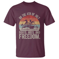 Funny On The 4th Of July Boats Hoes And Freedom T Shirt - Wonder Print Shop