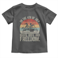 Funny On The 4th Of July Boats Hoes And Freedom Toddler T Shirt - Wonder Print Shop