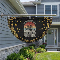 Funny On The 4th Of July Boats Hoes And Freedom Patriotic Fan Flag