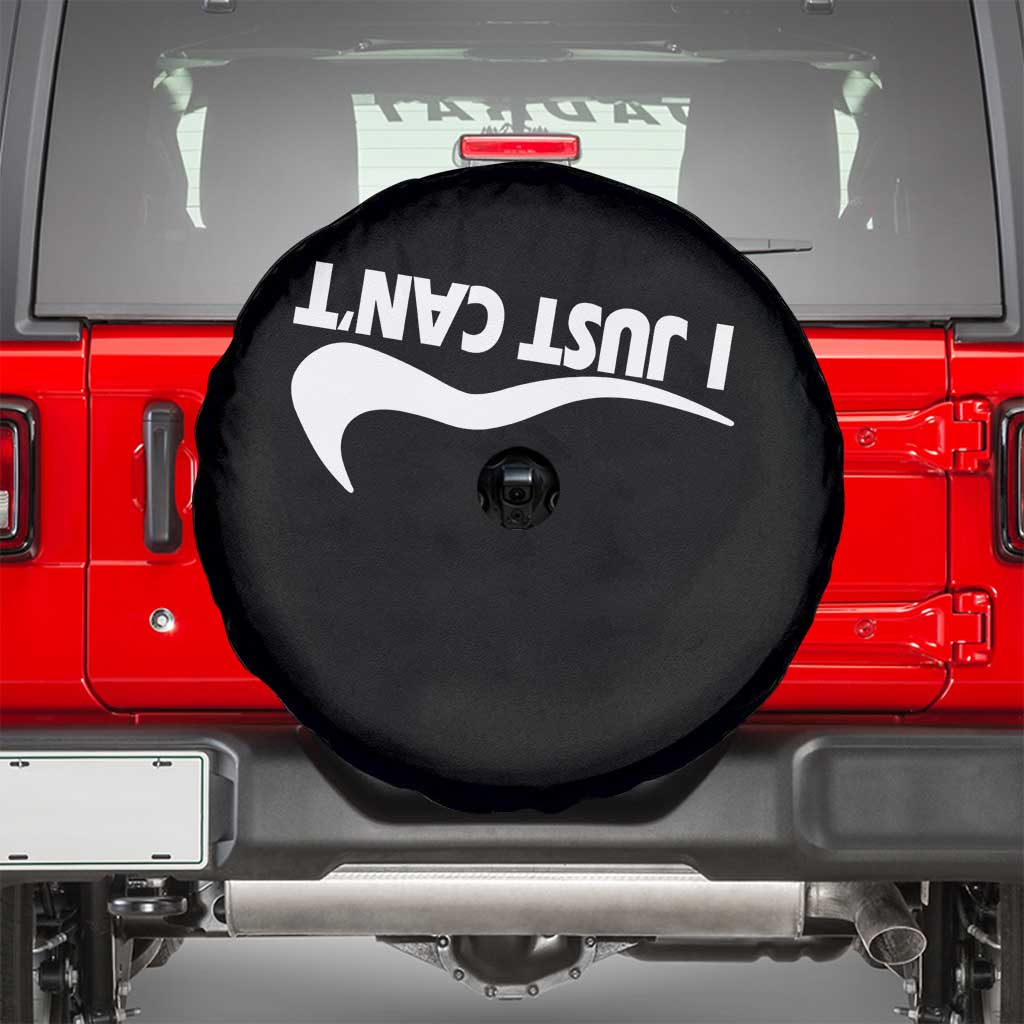Funny I Just Cant Spare Tire Cover Sarcastic Motivation Con Baffo - Wonder Print Shop