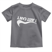 Funny I Just Cant Toddler T Shirt Sarcastic Motivation Con Baffo - Wonder Print Shop