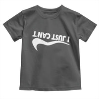 Funny I Just Cant Toddler T Shirt Sarcastic Motivation Con Baffo - Wonder Print Shop