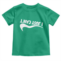 Funny I Just Cant Toddler T Shirt Sarcastic Motivation Con Baffo - Wonder Print Shop