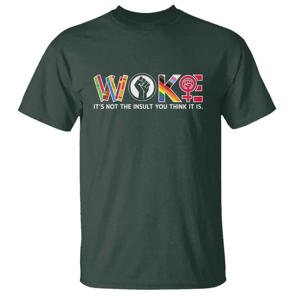 Woke It's Not The Insult You Think It Is T Shirt Feminist Social Justice - Wonder Print Shop