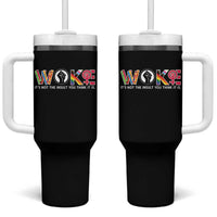 Woke It's Not The Insult You Think It Is Tumbler With Handle Feminist Social Justice - Wonder Print Shop