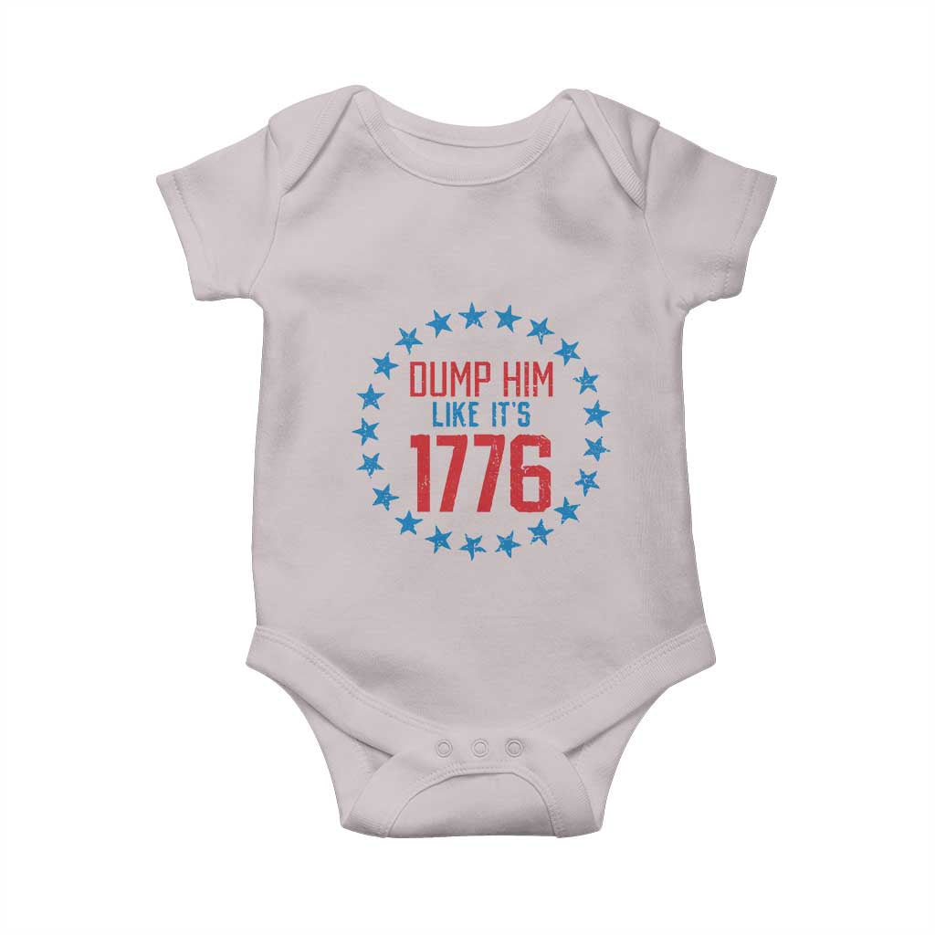 Funny Dump Him Like It's 1776 Baby Onesie Stars Political Sattire - Wonder Print Shop