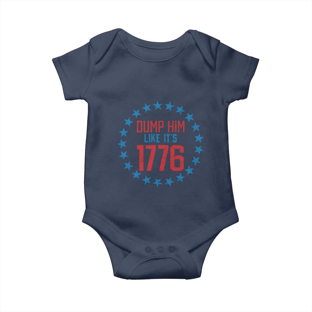 Funny Dump Him Like It's 1776 Baby Onesie Stars Political Sattire - Wonder Print Shop