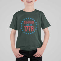 Funny Dump Him Like It's 1776 T Shirt For Kid Stars Political Sattire - Wonder Print Shop