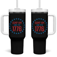 Funny Dump Him Like It's 1776 Tumbler With Handle Stars Political Sattire - Wonder Print Shop