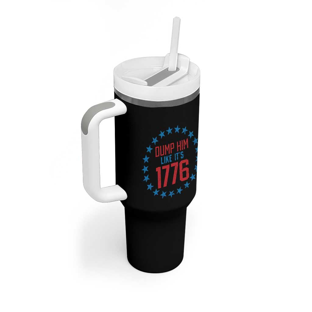Funny Dump Him Like It's 1776 Tumbler With Handle Stars Political Sattire - Wonder Print Shop