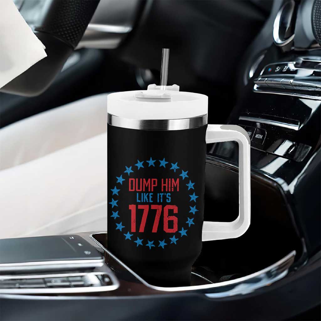 Funny Dump Him Like It's 1776 Tumbler With Handle Stars Political Sattire - Wonder Print Shop
