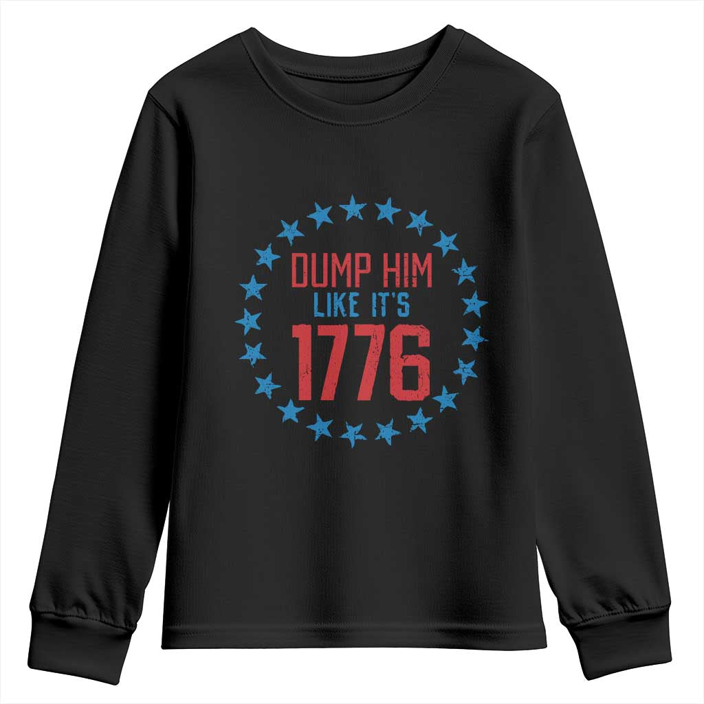 Funny Dump Him Like It's 1776 Youth Sweatshirt Stars Political Sattire - Wonder Print Shop