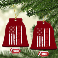 Not Our War Vintage American Flag Ceramic Ornament Pacifists Peace - Wonder Print Shop