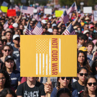 Not Our War Vintage American Flag Protest Sign Pacifists Peace - Wonder Print Shop