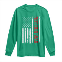 Not Our War Vintage American Flag Long Sleeve Shirt Pacifists Peace - Wonder Print Shop