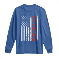 Not Our War Vintage American Flag Long Sleeve Shirt Pacifists Peace - Wonder Print Shop
