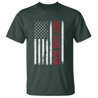 Not Our War Vintage American Flag T Shirt Pacifists Peace - Wonder Print Shop