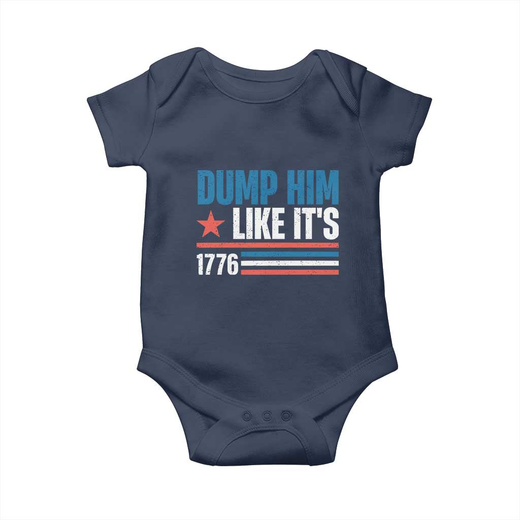 Funny Dump Him Like It's 1776 Baby Onesie Star And Stripes - Wonder Print Shop