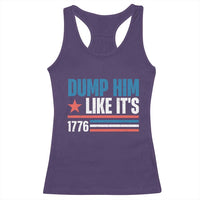 Funny Dump Him Like It's 1776 Racerback Tank Top Star And Stripes - Wonder Print Shop