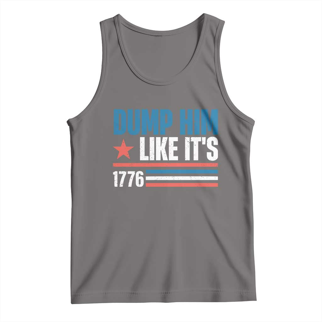 Funny Dump Him Like It's 1776 Tank Top Star And Stripes - Wonder Print Shop