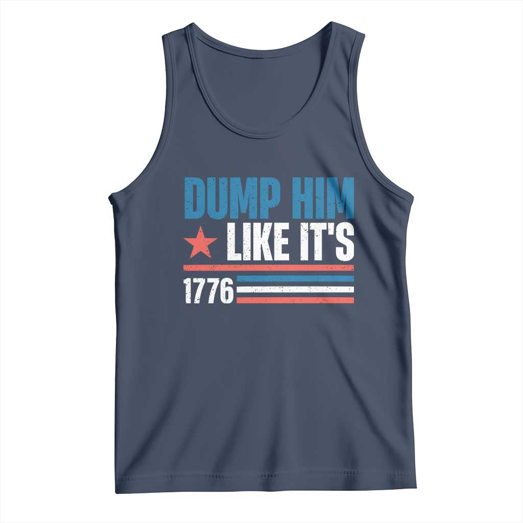 Funny Dump Him Like It's 1776 Tank Top Star And Stripes - Wonder Print Shop