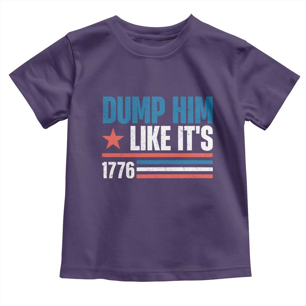 Funny Dump Him Like It's 1776 Toddler T Shirt Star And Stripes - Wonder Print Shop