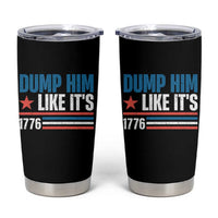 Funny Dump Him Like It's 1776 Tumbler Cup Star And Stripes - Wonder Print Shop