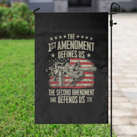 The 1st Amendment Defines Us The Second Defends Us Since 1791 Garden Flag Vintage American Flag - Wonder Print Shop