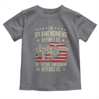 The 1st Amendment Defines Us The Second Defends Us Since 1791 Toddler T Shirt Vintage American Flag - Wonder Print Shop