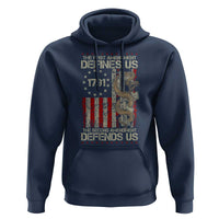 The First Amendment Defines Us The Second Defend Us Hoodie Vintage American Flag - Wonder Print Shop