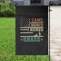 Funny I Came I Mowed I Kicked Grass Garden Flag Lawn Mowing Gardener - Wonder Print Shop