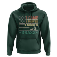 Funny I Came I Mowed I Kicked Grass Hoodie Lawn Mowing Gardener - Wonder Print Shop