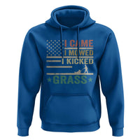 Funny I Came I Mowed I Kicked Grass Hoodie Lawn Mowing Gardener - Wonder Print Shop