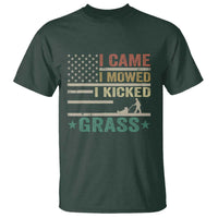 Funny I Came I Mowed I Kicked Grass T Shirt Lawn Mowing Gardener - Wonder Print Shop