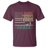 Funny I Came I Mowed I Kicked Grass T Shirt Lawn Mowing Gardener - Wonder Print Shop