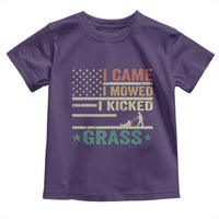 Funny I Came I Mowed I Kicked Grass Toddler T Shirt Lawn Mowing Gardener - Wonder Print Shop