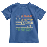Funny I Came I Mowed I Kicked Grass Toddler T Shirt Lawn Mowing Gardener - Wonder Print Shop