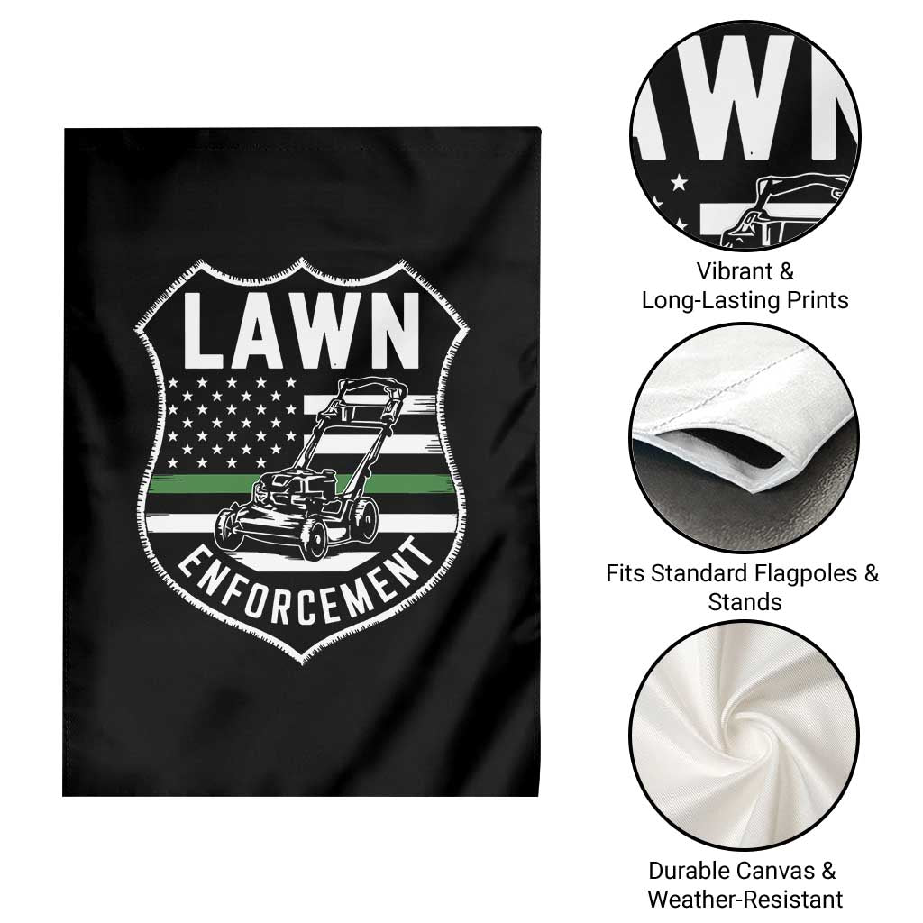 Funny Lawn Enforcement Garden Flag Gardening Lawn Mower American Flag - Wonder Print Shop