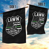 Funny Lawn Enforcement Garden Flag Gardening Lawn Mower American Flag - Wonder Print Shop