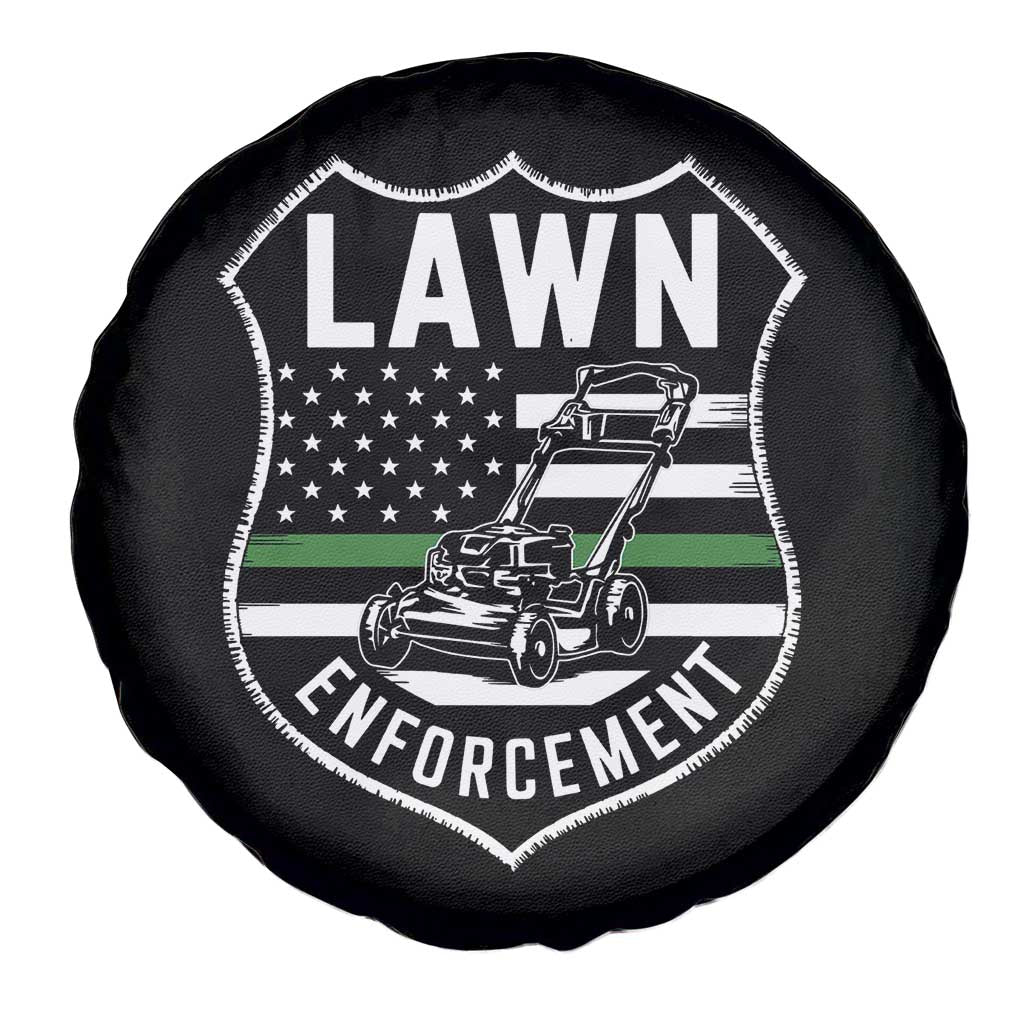Funny Lawn Enforcement Spare Tire Cover Gardening Lawn Mower American Flag - Wonder Print Shop